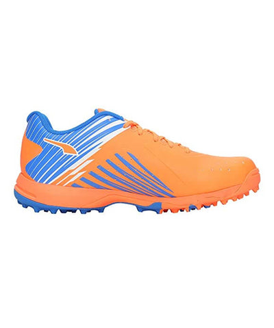 PUMA 22 FH Rubber VK Cricket Shoes (Neon Citrus-White-Bluemazing) - Global Sport Studio (GSS)