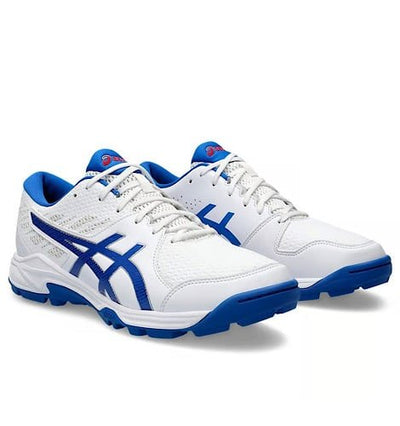 Asics Gel Peake 2 Cricket Shoes (White/Blue) - Global Sport Studio