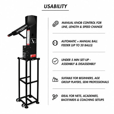 Freebowler FS2 PRO PLUS Automated Bowling Machine - PRO_PLUS_Preorder - Global Sport Studio