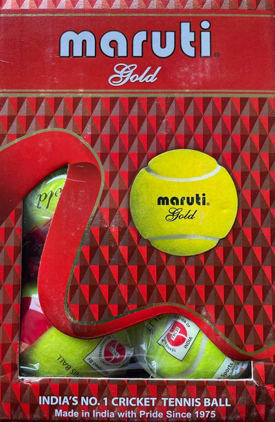 HRS Maruti Gold Tennis balls -Yellow/Green - Global Sport Studio