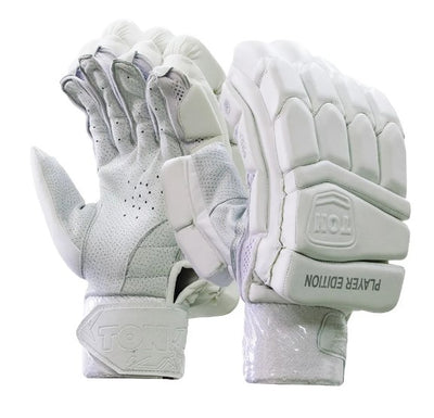 SS Ton Player Edition Cricket Batting Gloves -White - Global Sport Studio (GSS)